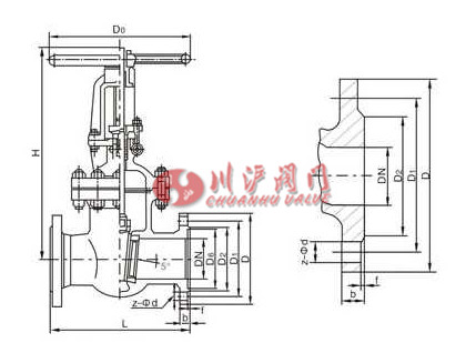 手動閘閥結(jié)構(gòu)圖