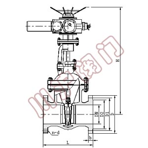 電動(dòng)閘閥結(jié)構(gòu)圖