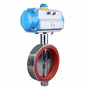 氣動(dòng)衛(wèi)生級對夾蝶閥 產(chǎn)品圖片