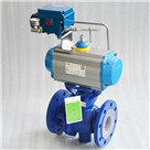 氣動襯氟V型球閥(調(diào)節(jié)型控制信號4-20mA)