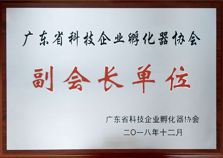 廣東省科技企業(yè)孵化器協(xié)會(huì)副會(huì)長單位